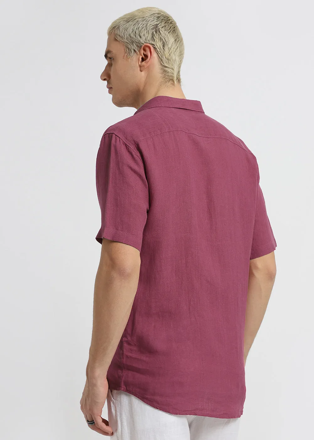 Garnet Rose Pure Irish Linen Shirt