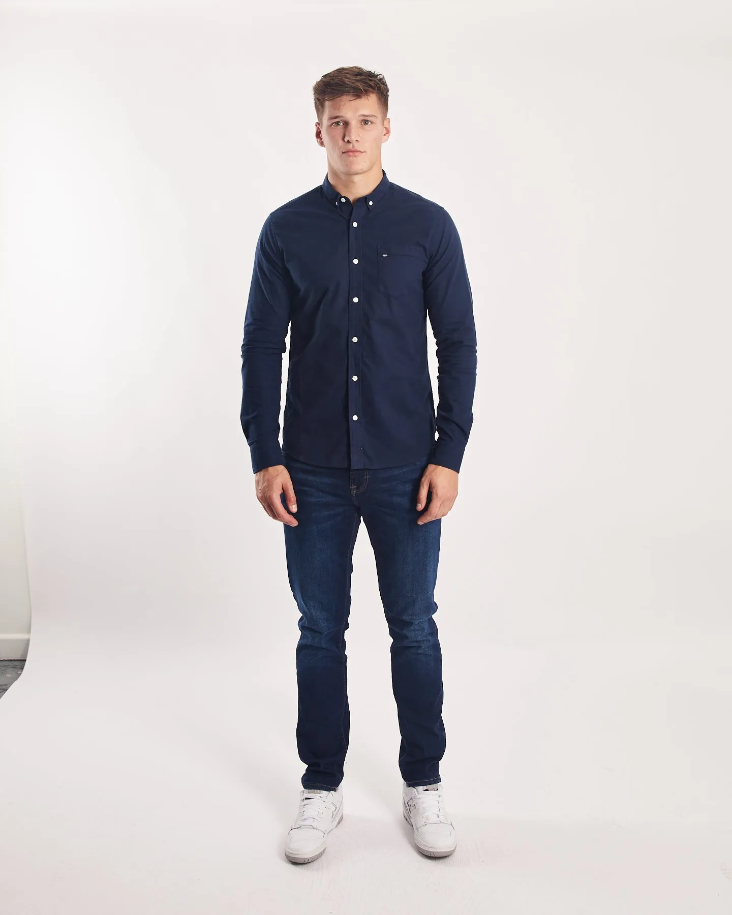 Garvey Shirt Navy Clearing