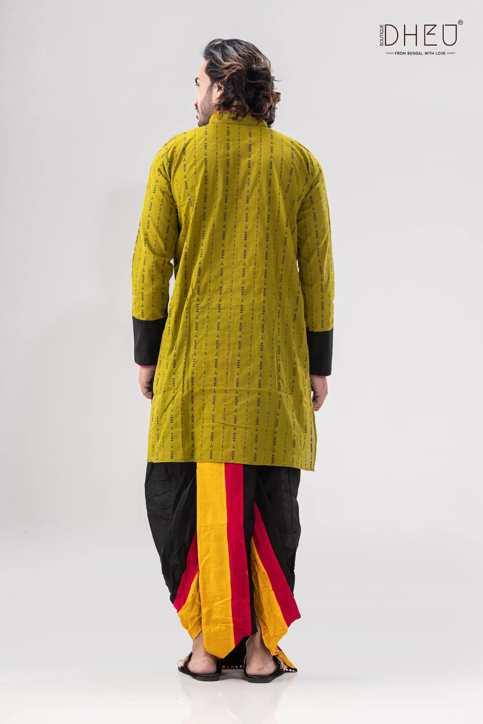 Hansuli Banker Upakatha Kurta Dhoti(Optional) Set