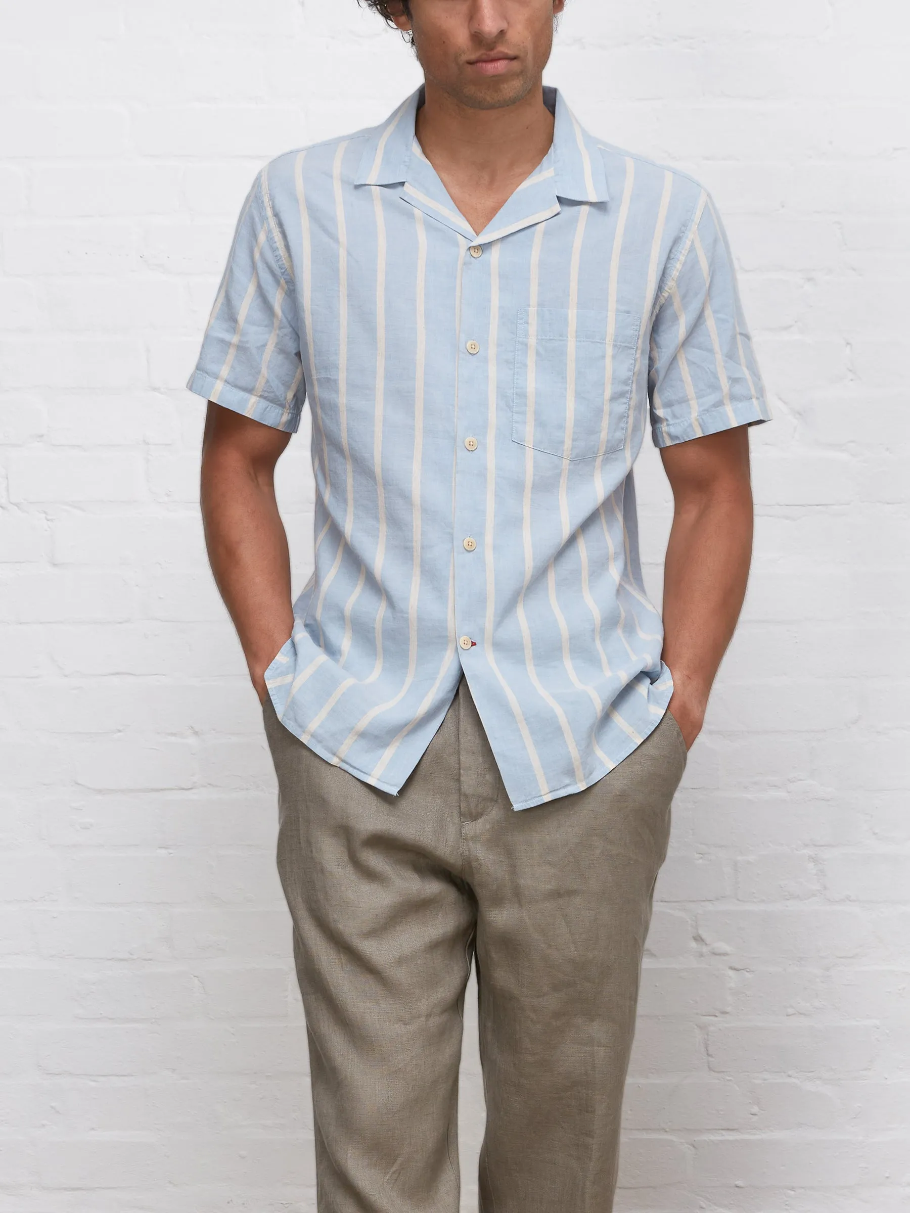 Havana Short Sleeve Shirt Norton Blue