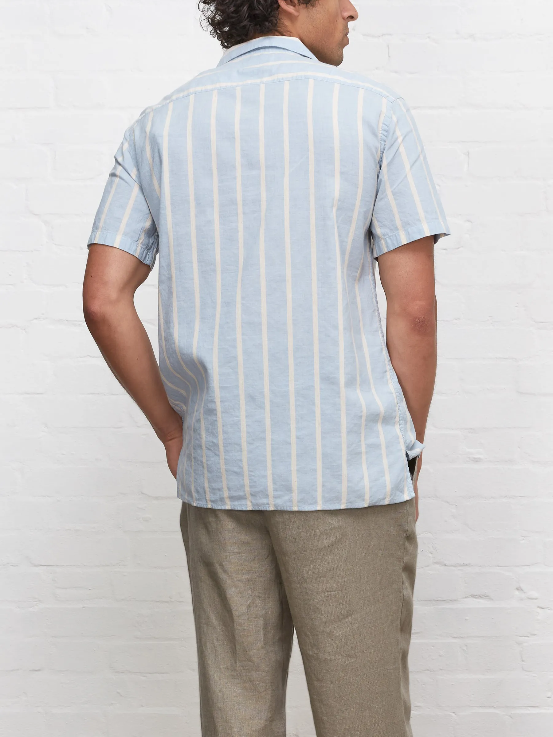 Havana Short Sleeve Shirt Norton Blue