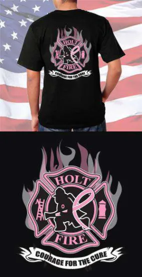 Holt Fire Department Courage for the Cure Back Design