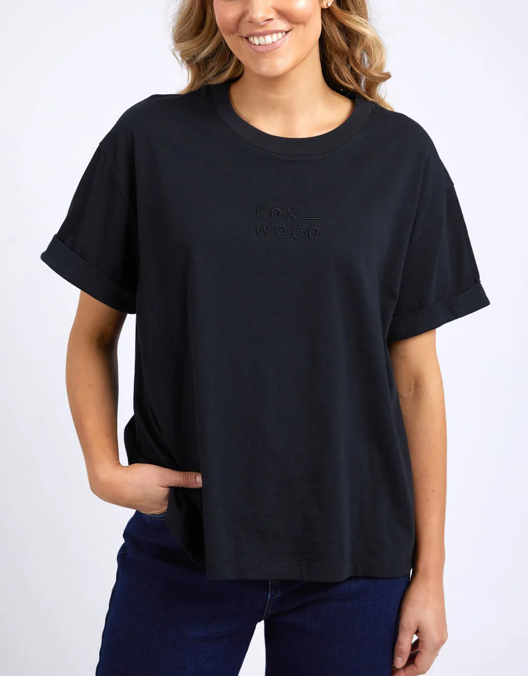 Huntleigh Oversized Tee - Black