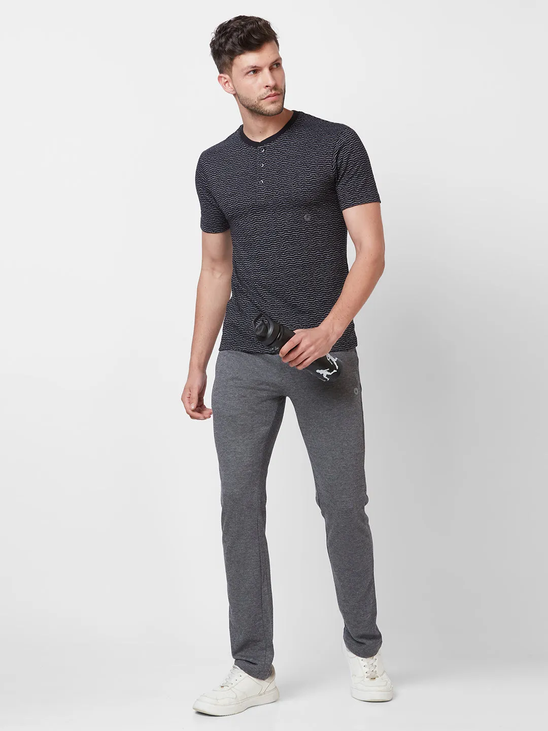 Jacquard Henley