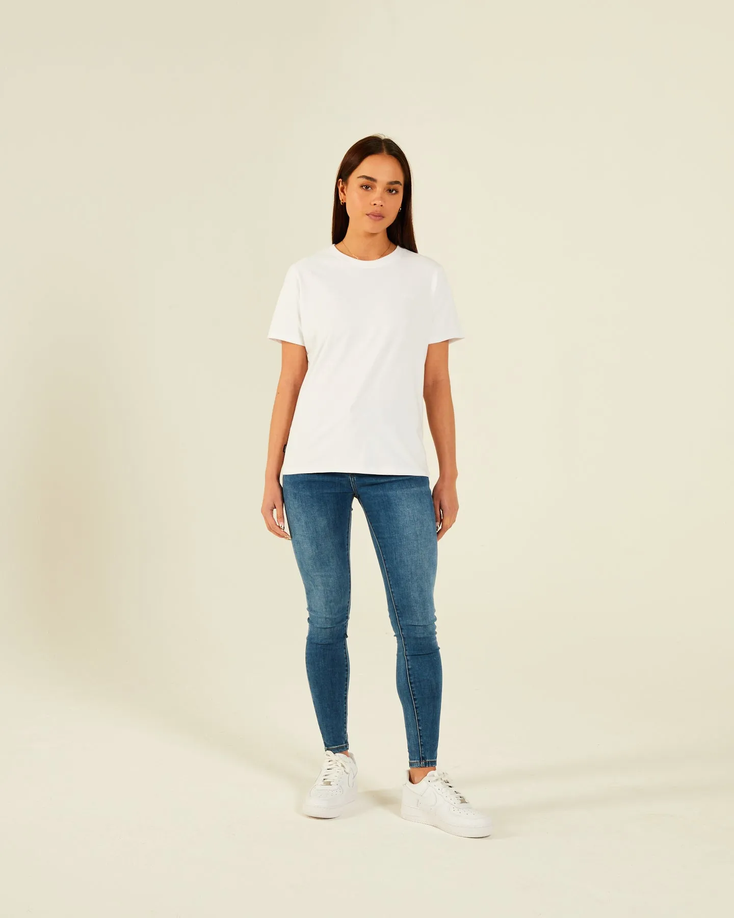 Jada Basic O Neck White