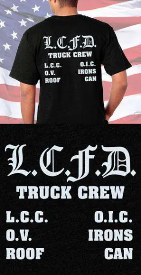 LCFD Truck Crew Back Design