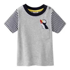 LITTLE BIRD PRINT COTTON T-SHIRT