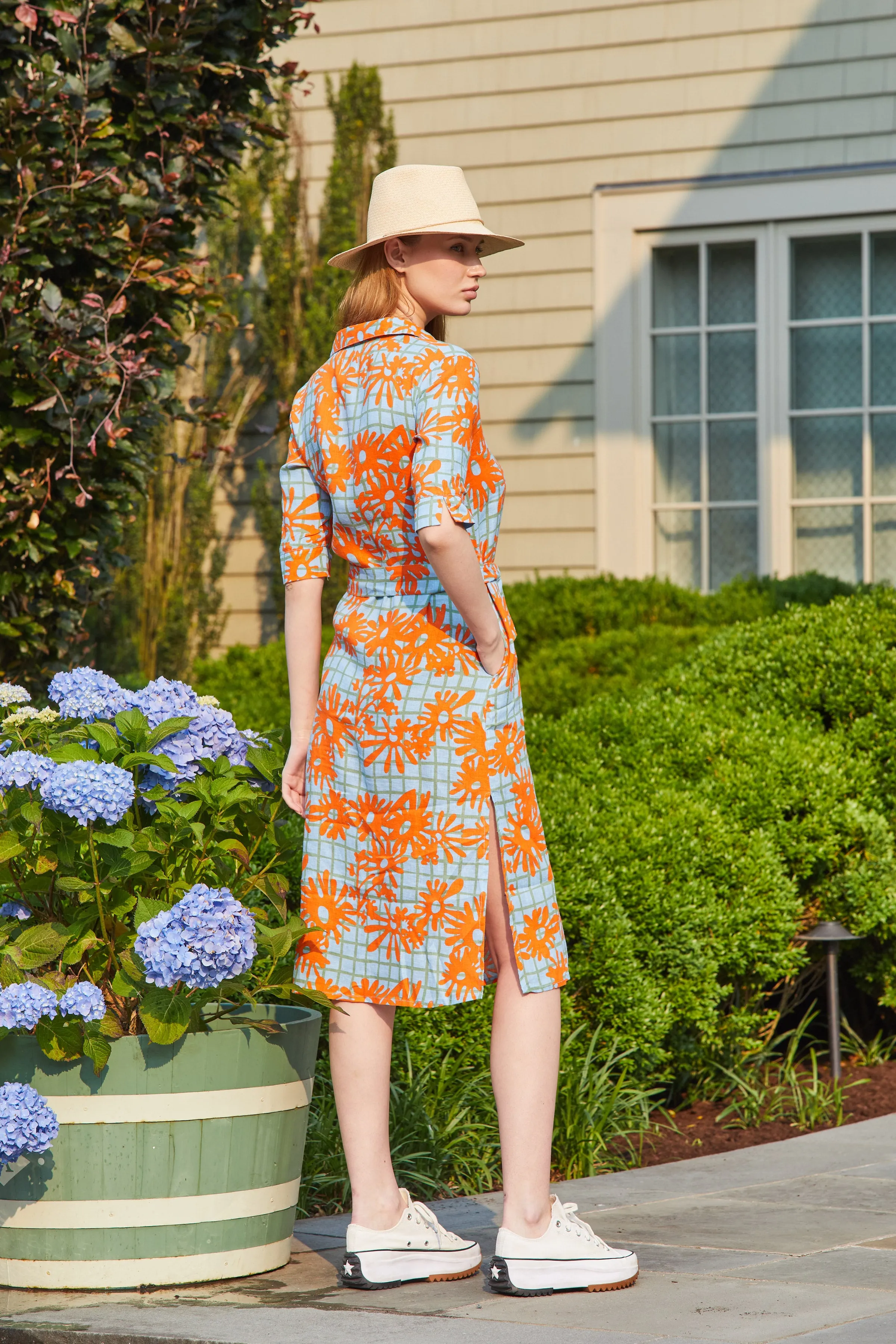 Lucy Dress - Beach Days Orange