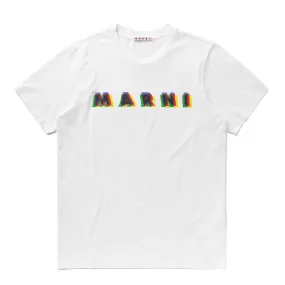 MARNI Logo Printed T-Shirt 'White'