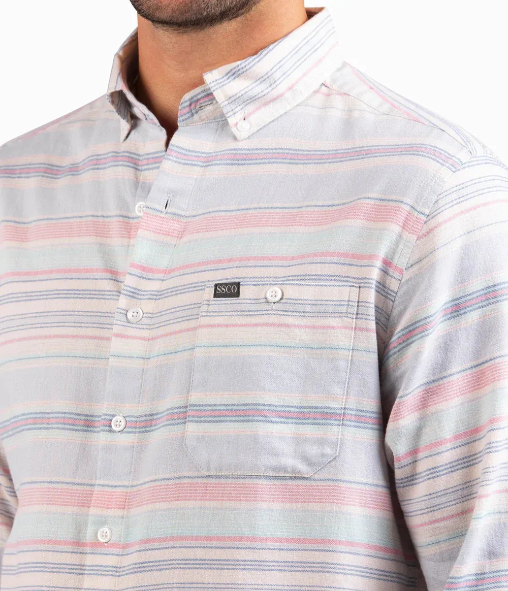 Men's Sandbar Stripe Button Up Shirt