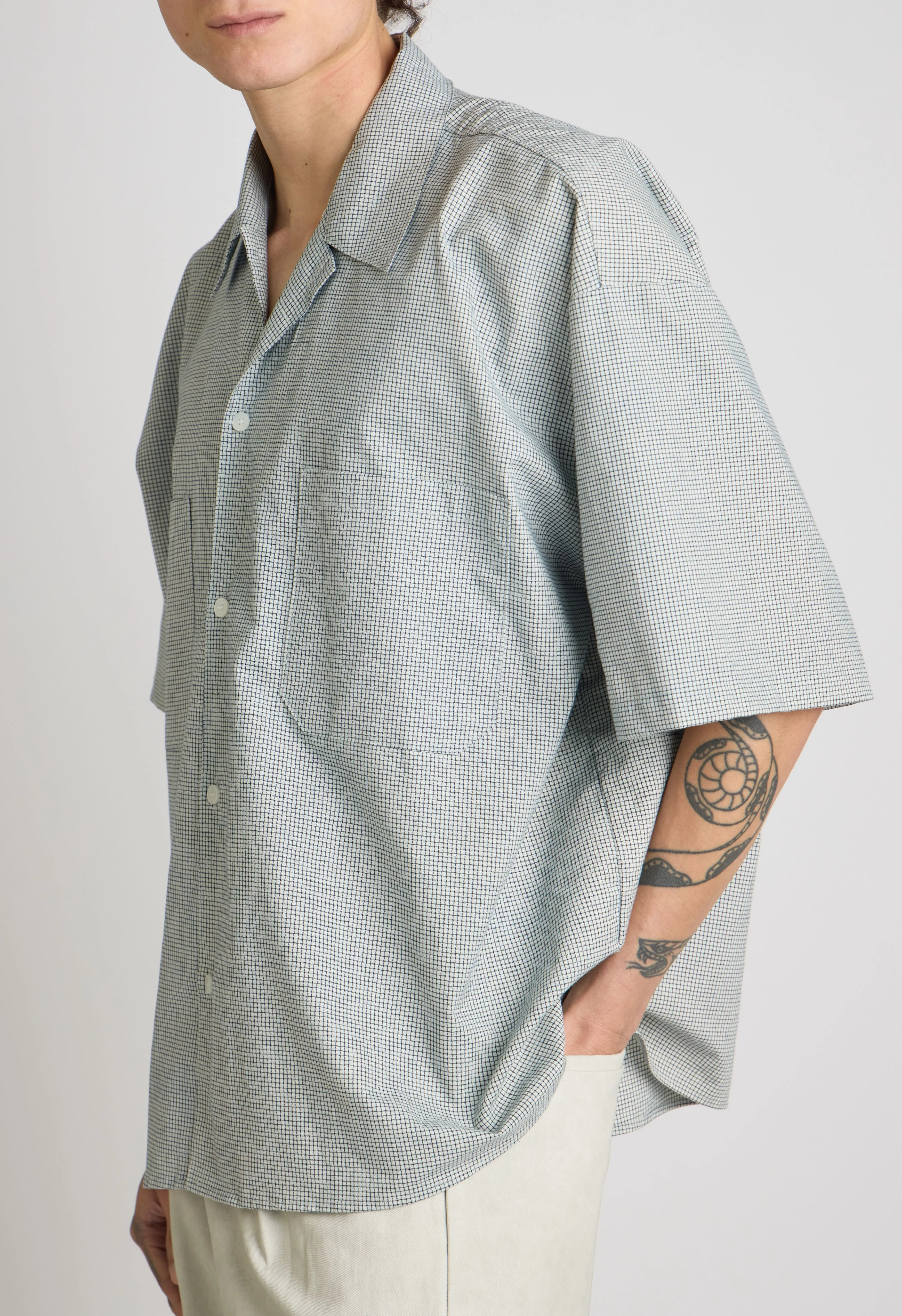 Mens Stuy Button Down in Grey