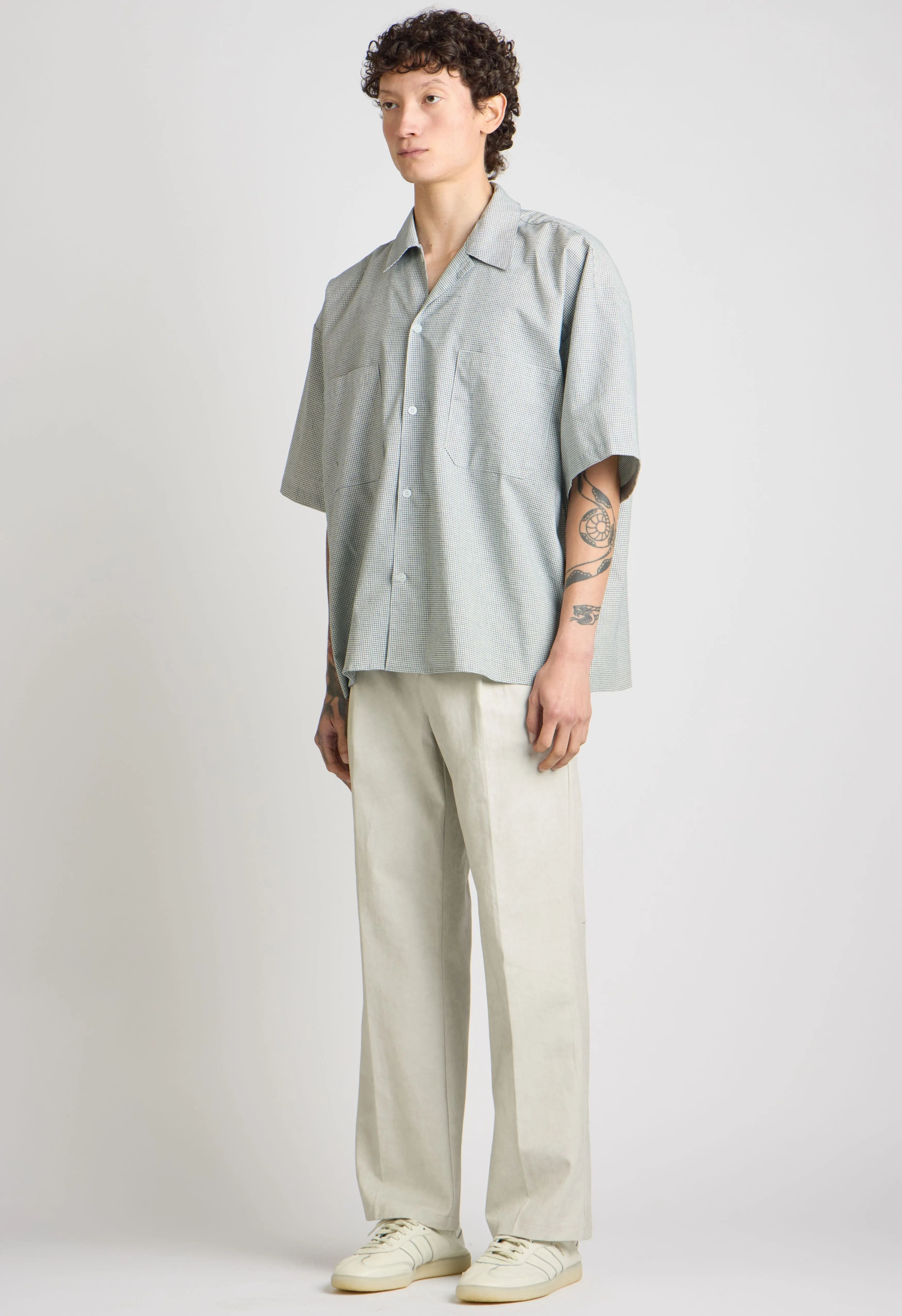 Mens Stuy Button Down in Grey