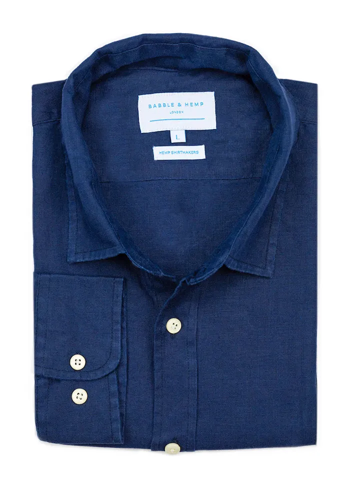 Midnight Blue Hemp Shirt