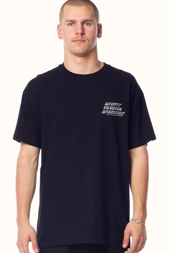 Misfit yandina core 50/50 tee - black