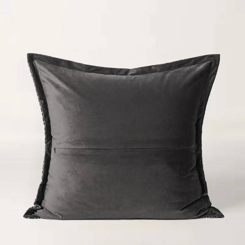 Modern Black and Grey Throw Cushion