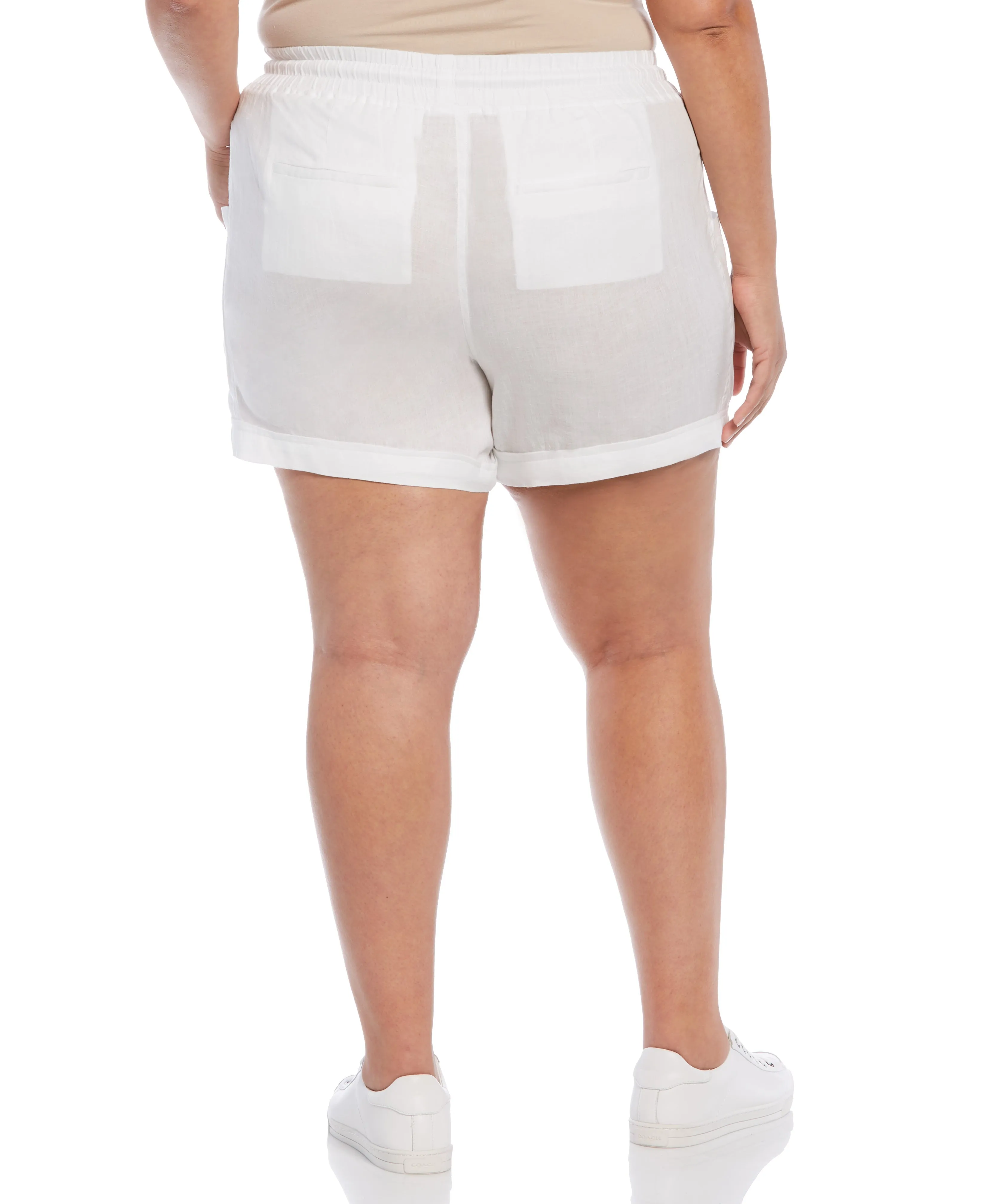 Modern Fit Seamed Linen Short