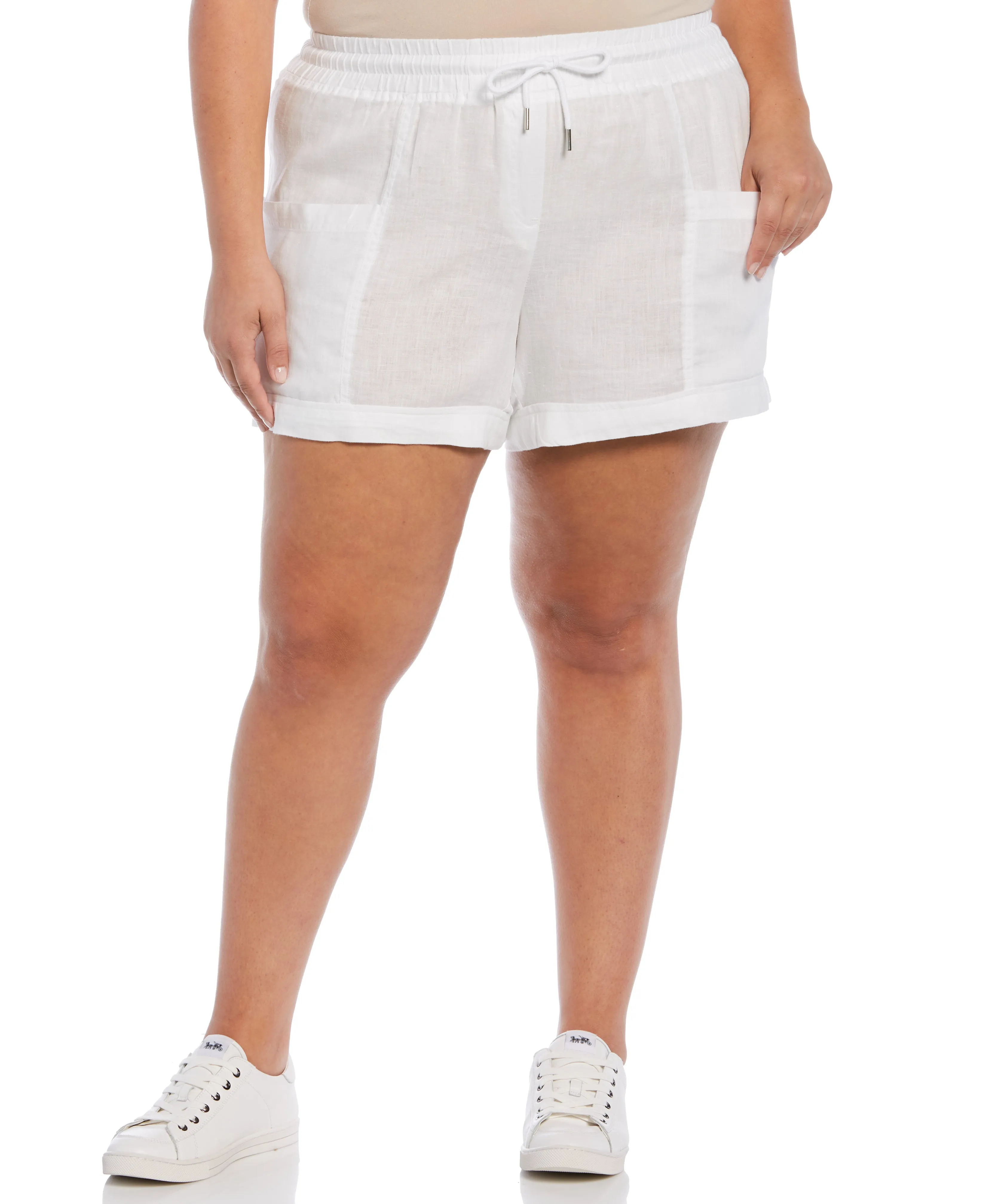 Modern Fit Seamed Linen Short