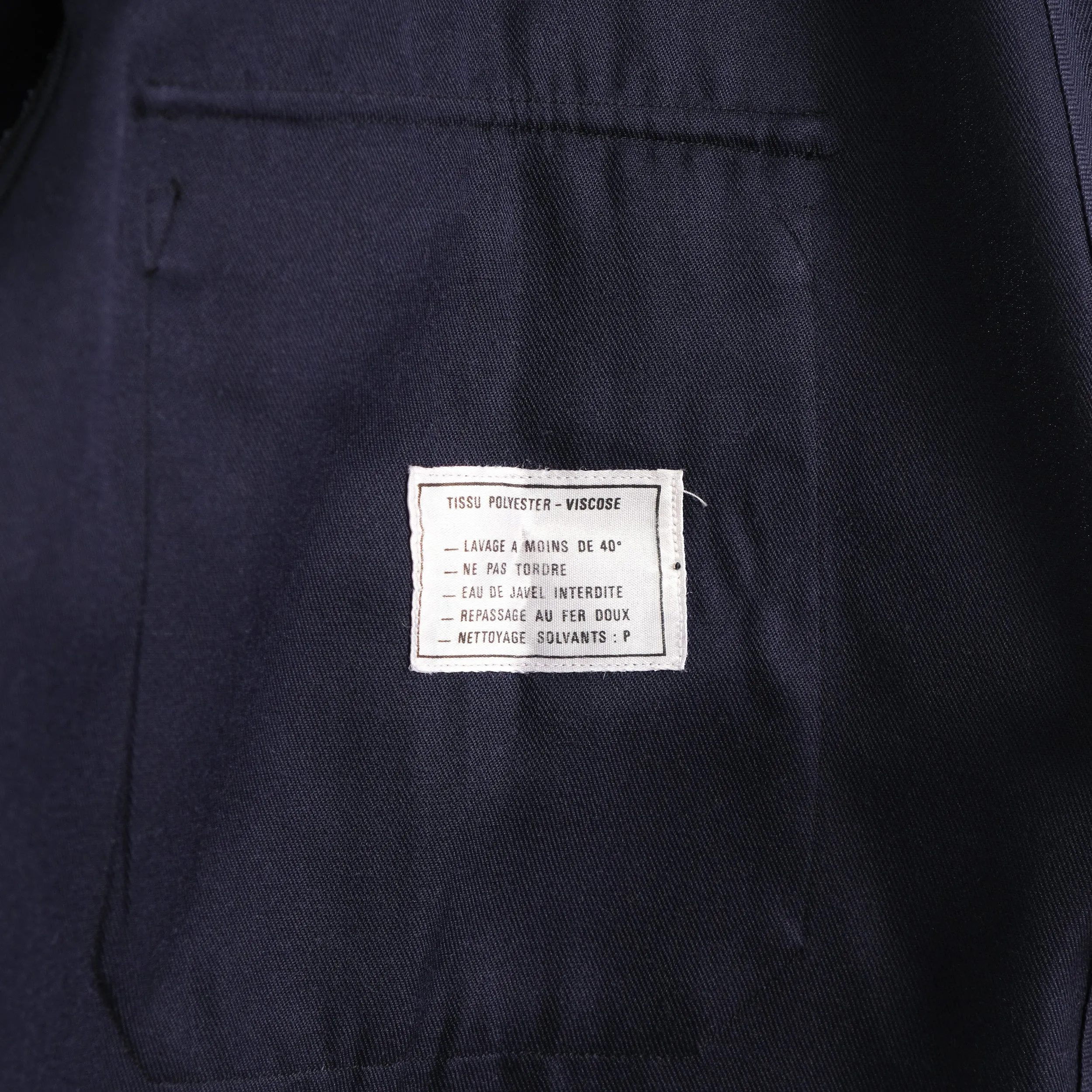 NAVY FRENCH MILITARY SHIRT