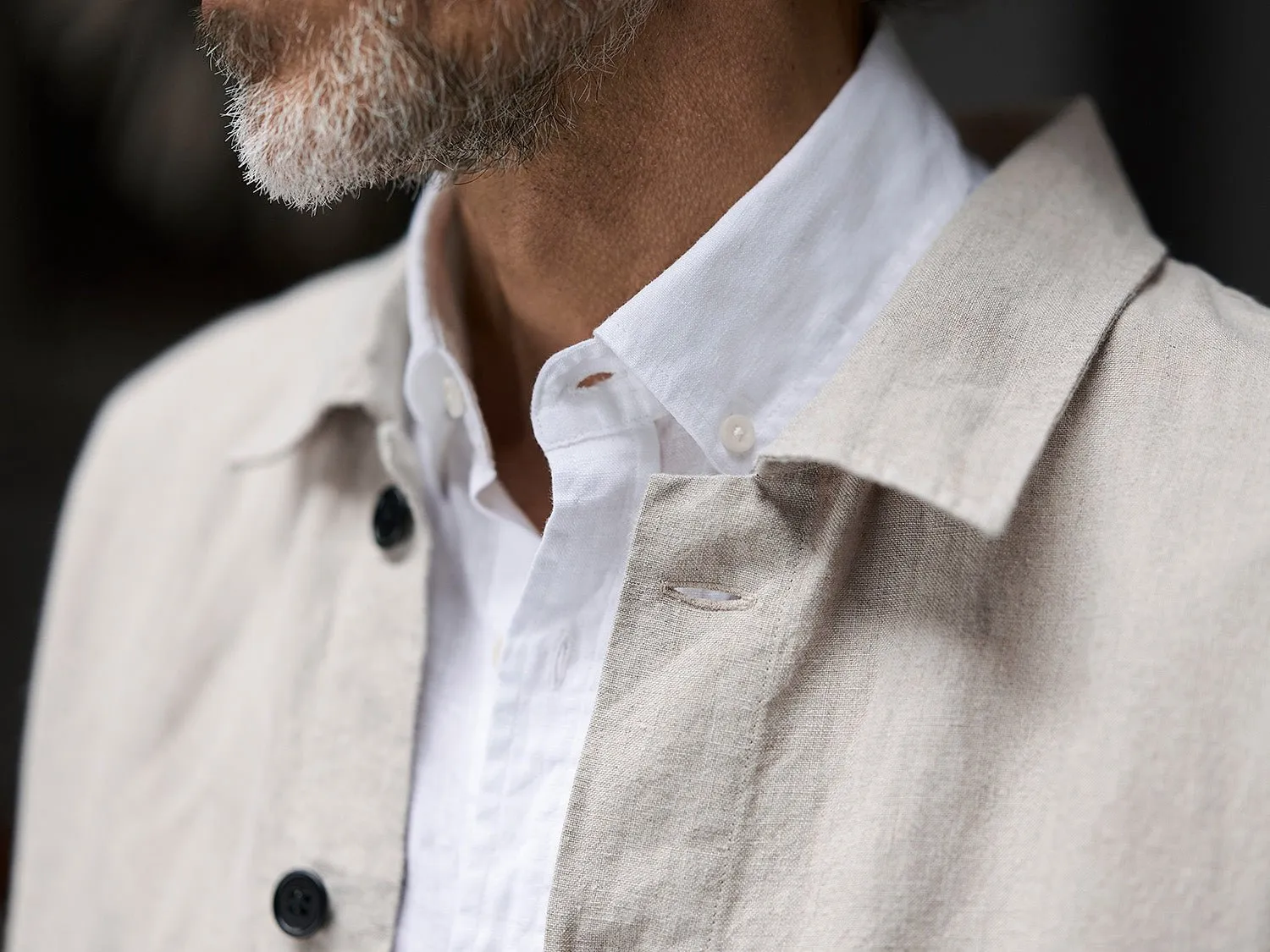 Overshirt Linen Montagnola Beige