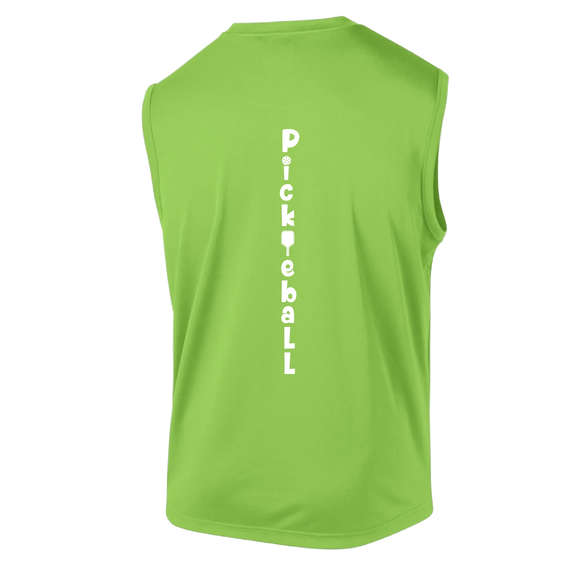 Pickleball (Vertical) Customizable | Men's Sleeveless Athletic Pickleball Shirt | 100% Polyester