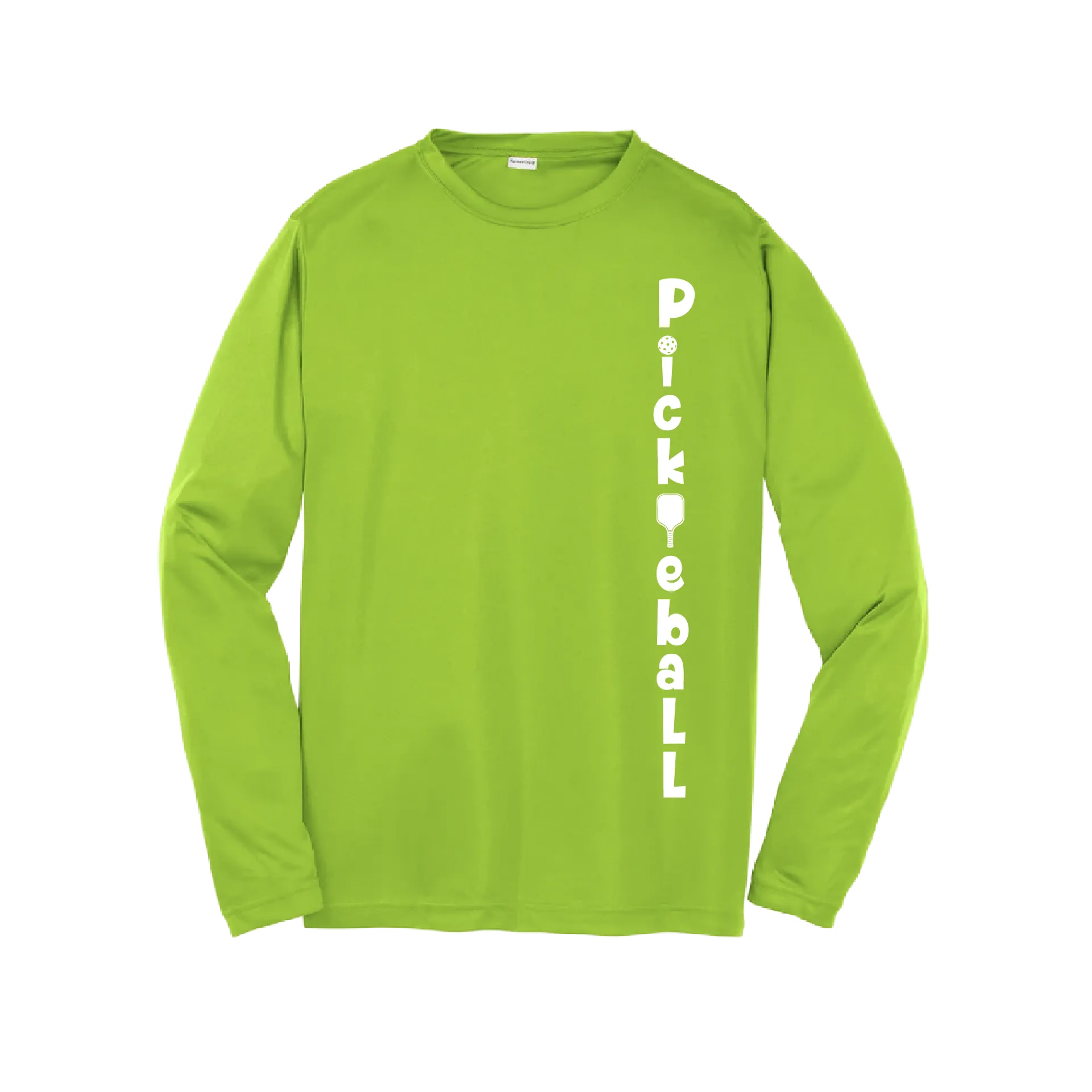 Pickleball (Vertical) Customizable | Youth Long Sleeve Athletic Pickleball Shirt | 100% Polyester