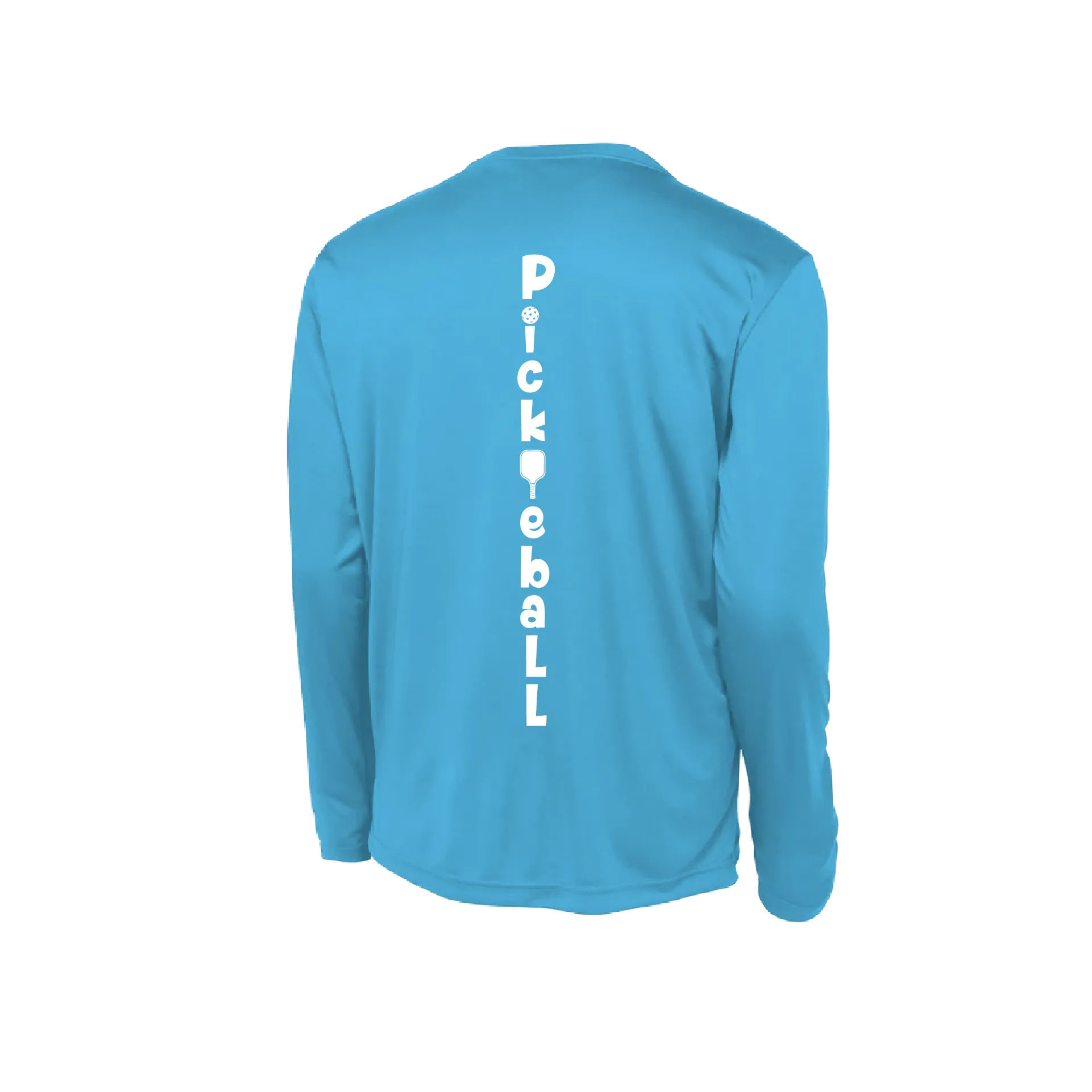 Pickleball (Vertical) Customizable | Youth Long Sleeve Athletic Pickleball Shirt | 100% Polyester