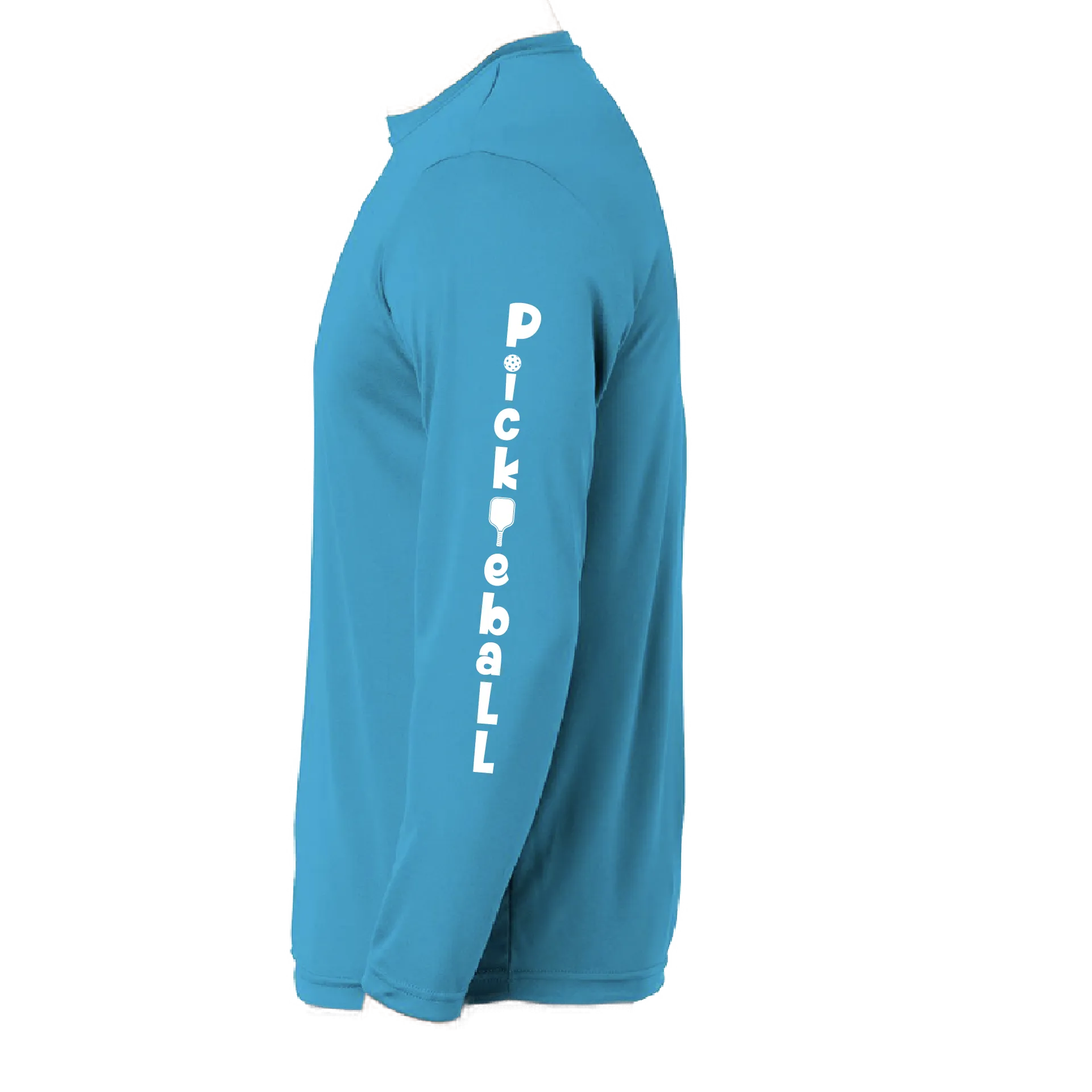 Pickleball (Vertical) Customizable | Youth Long Sleeve Athletic Pickleball Shirt | 100% Polyester