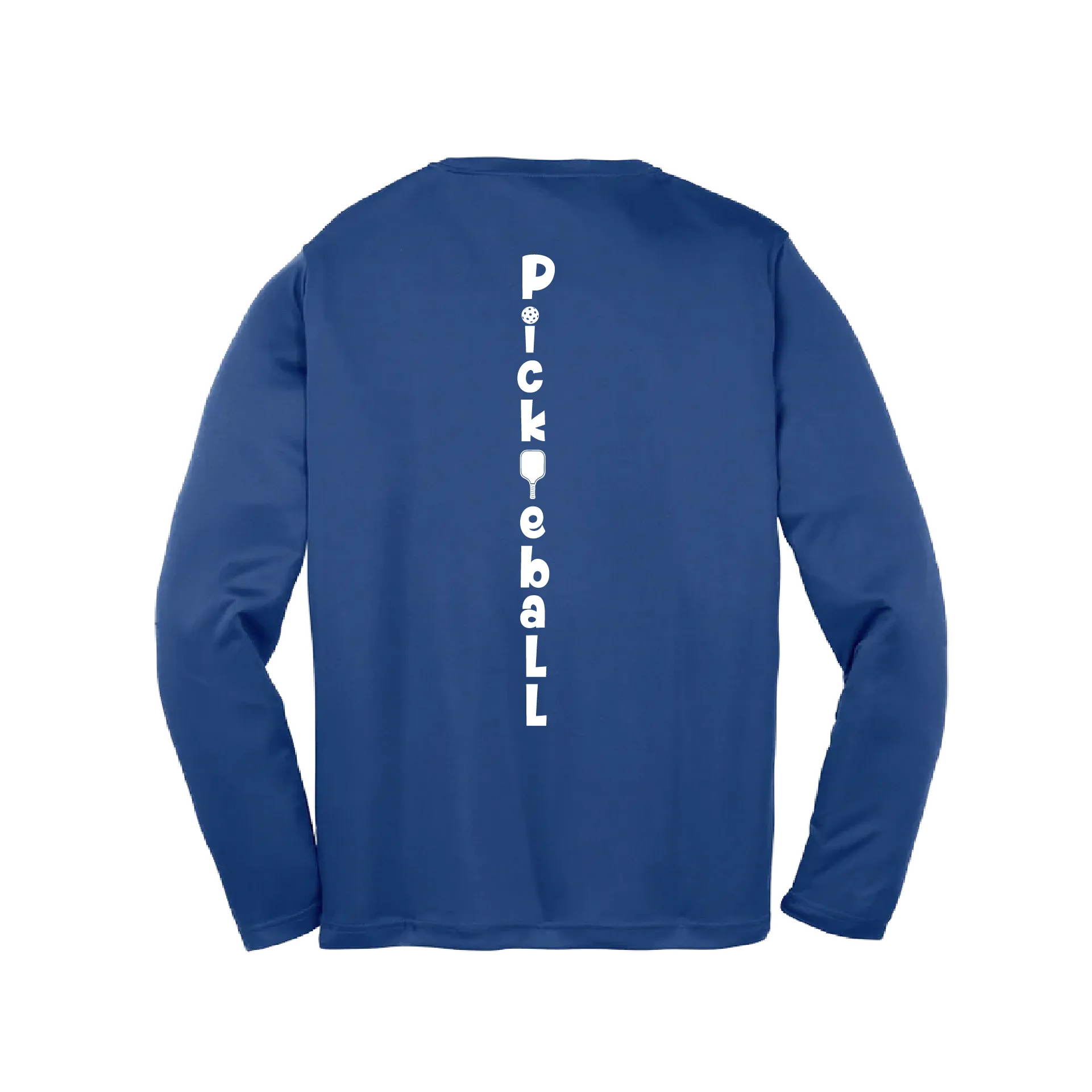 Pickleball (Vertical) Customizable | Youth Long Sleeve Athletic Pickleball Shirt | 100% Polyester