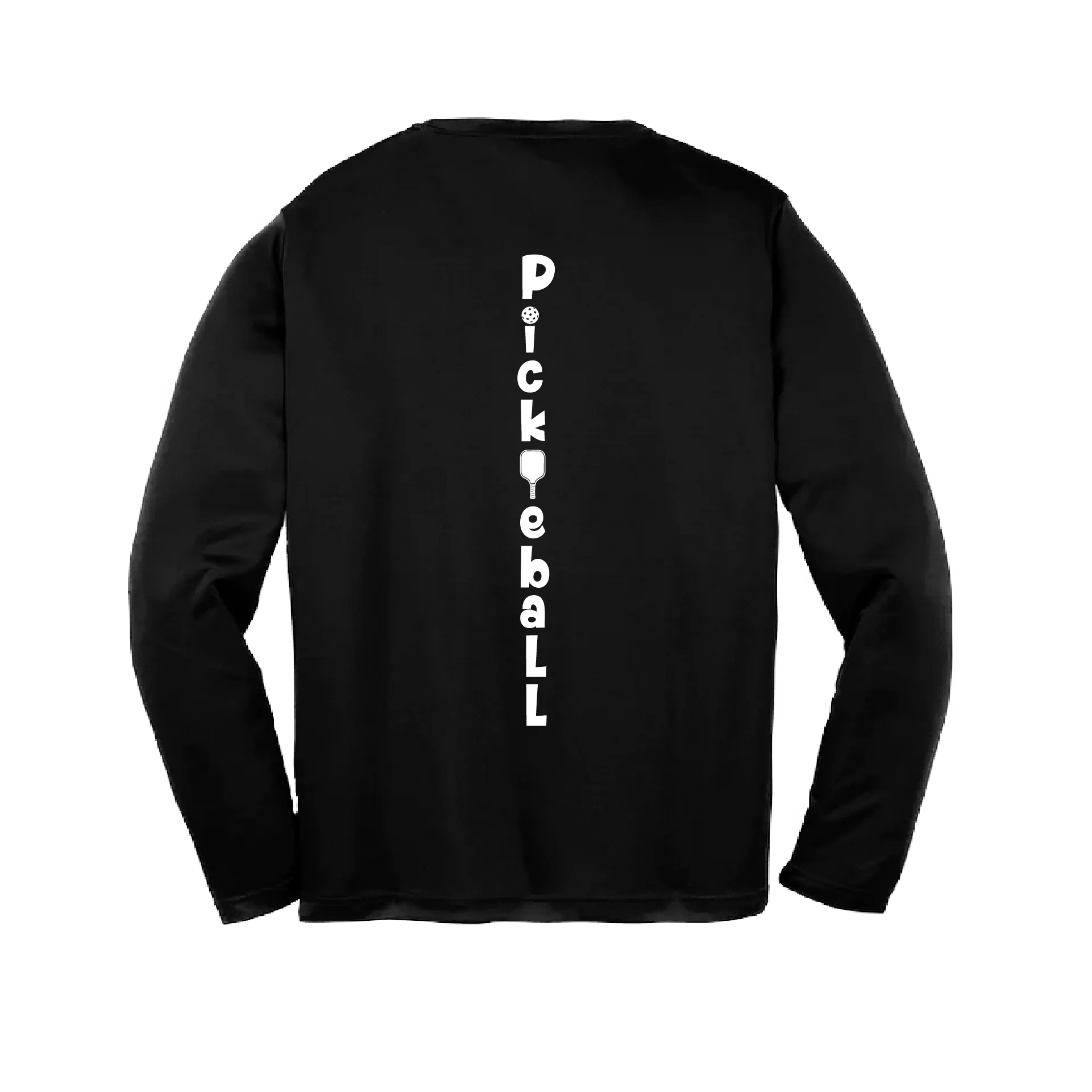 Pickleball (Vertical) Customizable | Youth Long Sleeve Athletic Pickleball Shirt | 100% Polyester