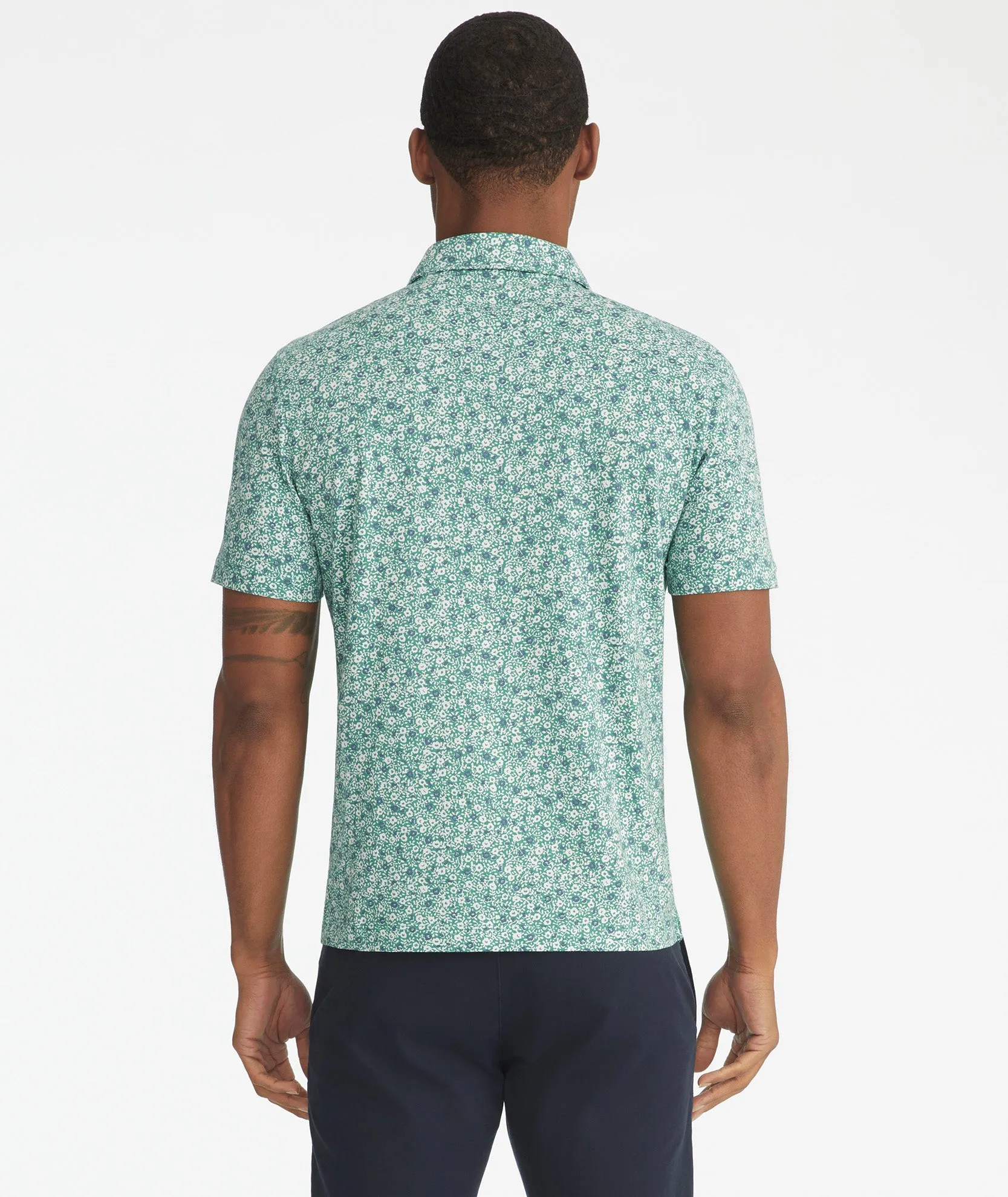 Pima Cotton Printed Polo