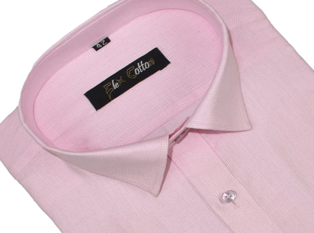 Pink Color Casa View Linen Shirt For Men's