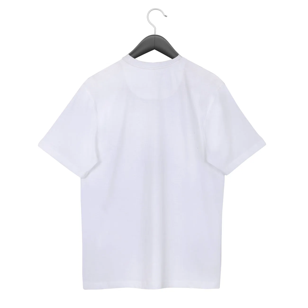 Soft Enzyme Washed Winter White Round Neck Cotton T-shirt