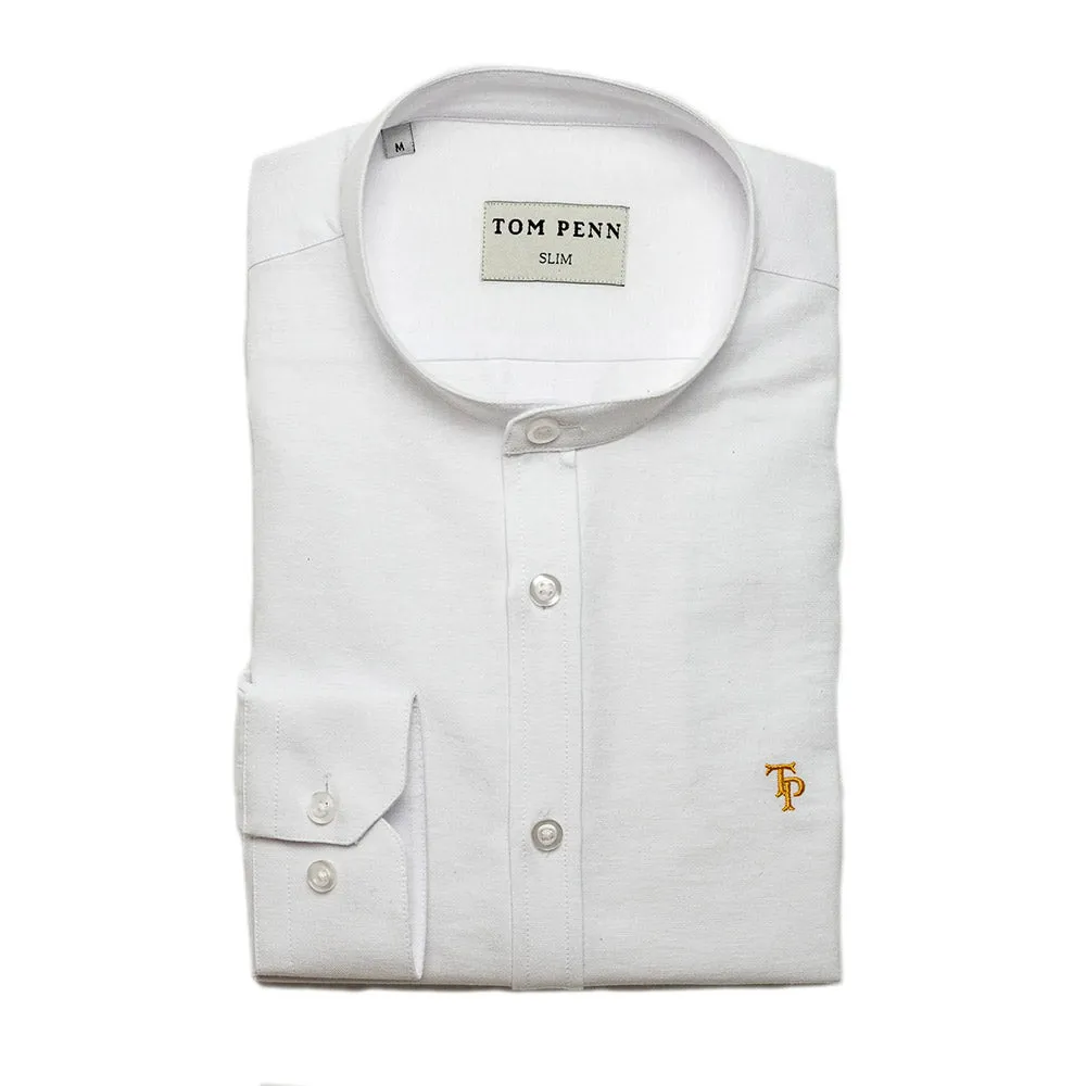 Tom Penn Grandad Shirt - White