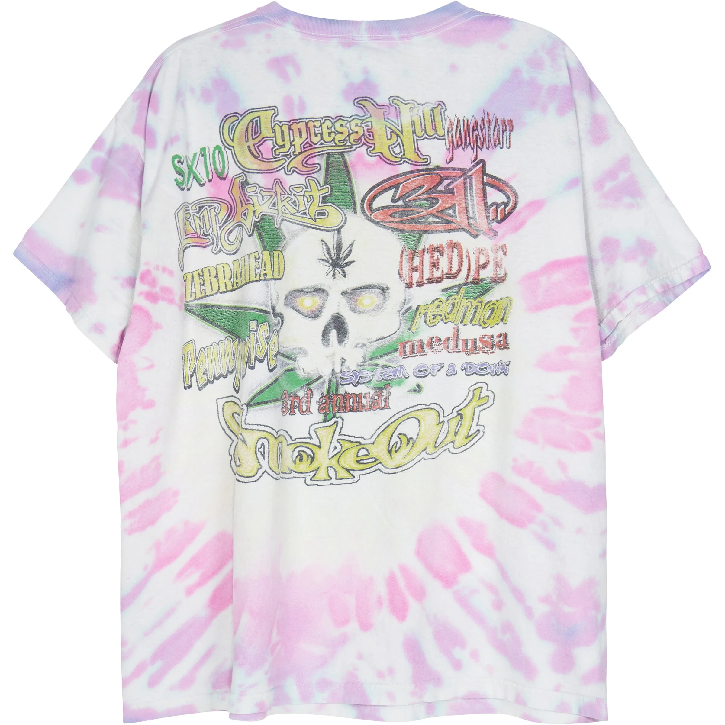 VINTAGE CYPRESS HILL SMOKE OUT TIE DYE TEE