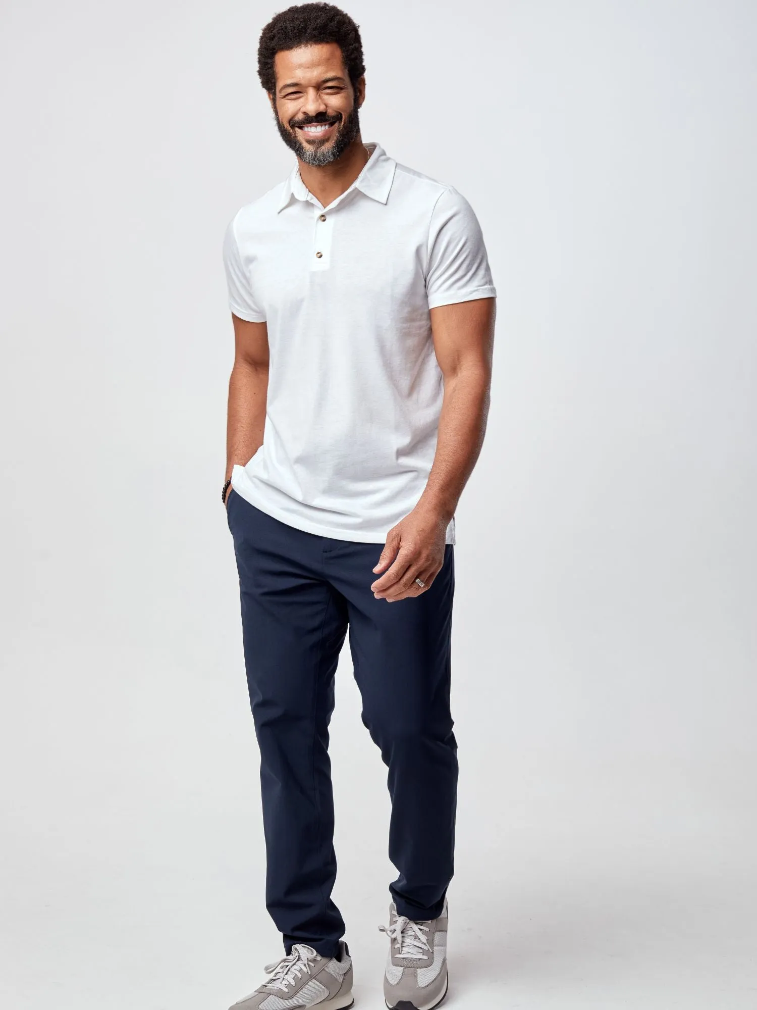 White Torrey Polo