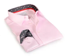 Will Button-Up Shirt With Contrast Details // Pink // Contemporary Fit (Regular)