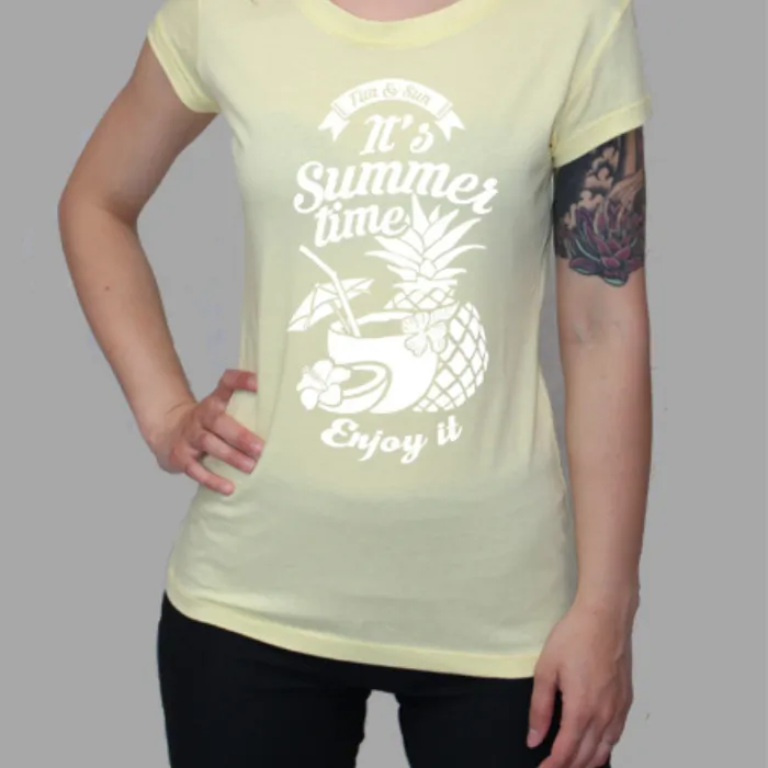 Women's Organic Cotton It's Summer Time T-shirt